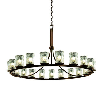 Dakota 21-Light 1-Tier Ring Chandelier (254|GLA-8716-16-CLRT-DBRZ)