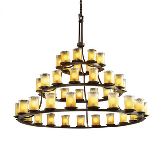 Dakota 45-Light 3-Tier Ring Chandelier (254|GLA-8714-16-GLDC-DBRZ)