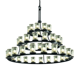 Dakota 45-Light 3-Tier Ring Chandelier (254|GLA-8714-16-CLRT-MBLK)