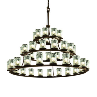 Dakota 45-Light 3-Tier Ring Chandelier (254|GLA-8714-16-CLRT-DBRZ)