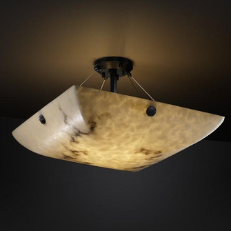 18'' Semi-Flush Bowl w/ Pair Cylindrical Finials (254|FAL-9651-25-DBRZ-F1)