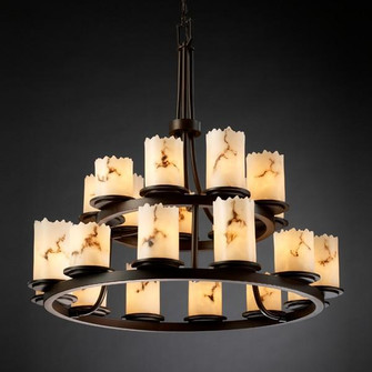 Dakota 21-Light 2-Tier Ring Chandelier (254|FAL-8767-12-MBLK)