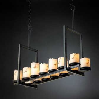 Dakota 14-Light Bridge Chandelier (Tall) (254|FAL-8764-12-MBLK)