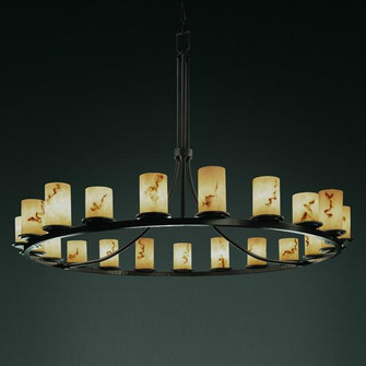 Dakota 21-Light 1-Tier Ring Chandelier (254|FAL-8716-12-MBLK)