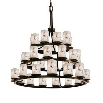 Dakota 36-Light 3-Tier Ring Chandelier (254|FAL-8712-10-DBRZ)