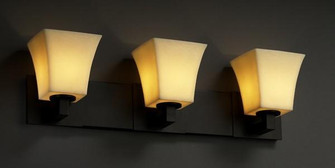 Modular 3-Light Bath Bar (254|CNDL-8923-10-AMBR-MBLK)