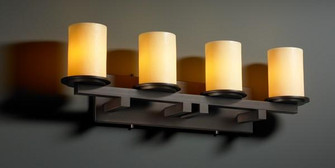 Dakota 4-Light Straight-Bar Bath Bar (254|CNDL-8774-10-AMBR-MBLK)