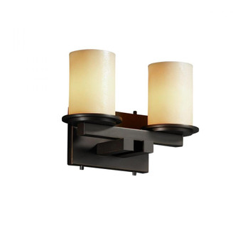 Dakota 2-Light Straight-Bar Bath Bar (254|CNDL-8772-14-AMBR-MBLK)