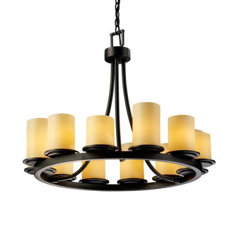 Dakota 12-Light Ring Chandelier (Short) (254|CNDL-8768-10-CREM-DBRZ)