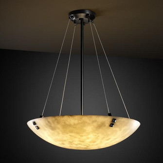 18'' Pendant Bowl w/ Concentric Squares Finials (254|CLD-9661-35-MBLK-F5)