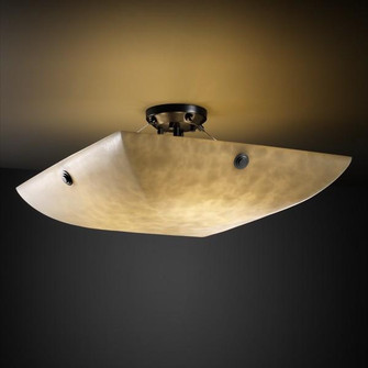 18'' Semi-Flush Bowl w/ Pair Cylindrical Finials (254|CLD-9651-25-DBRZ-F1)