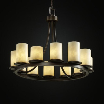 Dakota 12-Light Ring Chandelier (Short) (254|CLD-8768-10-MBLK)