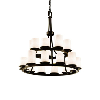 Dakota 21-Light 2-Tier Ring Chandelier (254|CLD-8767-10-DBRZ)