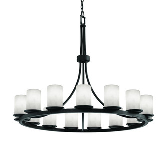 Dakota 15-Light 1-Tier Ring Chandelier (254|CLD-8715-10-MBLK)