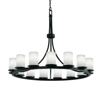 Dakota 15-Light 1-Tier Ring Chandelier (254|CLD-8715-10-MBLK)