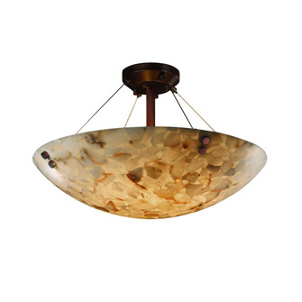 24'' Semi-Flush Bowl w/ Pair Cylindrical Finials (254|ALR-9652-35-DBRZ-F1)