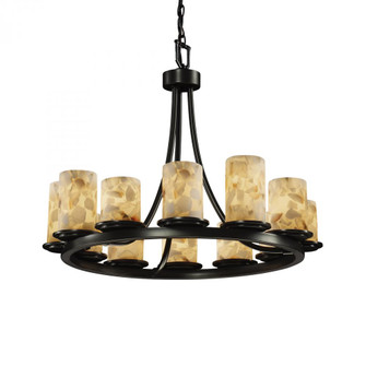 Dakota 12-Light Ring Chandelier (Short) (254|ALR-8768-10-MBLK)