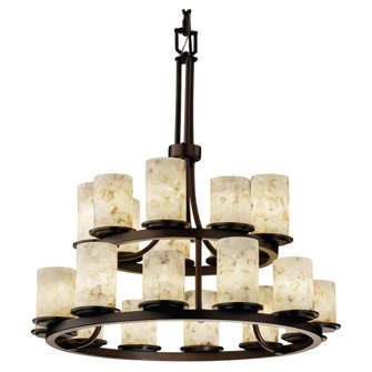 Dakota 21-Light 2-Tier Ring Chandelier (254|ALR-8767-10-DBRZ)