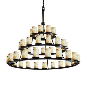 Dakota 45-Light 3-Tier Ring Chandelier (254|ALR-8714-10-DBRZ)