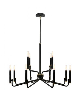 Bedford 32'' 2-Tier 12-Light Chandelier (254|NSH-8184-MBBR)