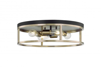 Knox Round 4-Light Flush-Mount (254|NSH-4487-MBBR)