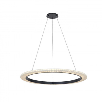 Medallo 42'' LED Ring Pendant (254|FAB-8336-CREM-MBLK)