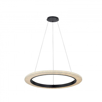 Medallo 24'' LED Ring Pendant (254|FAB-8332-CREM-MBLK)