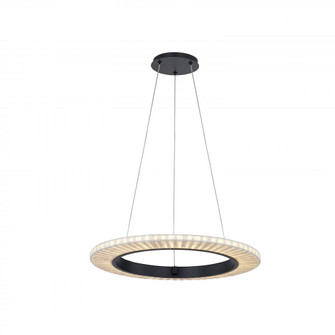 Medallo 18'' LED Ring Pendant (254|FAB-8331-CREM-MBLK)