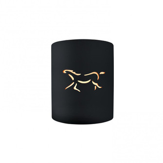 Sun Dagger Small LED Cylinder - Open Top & Bottom (Outdoor) (254|CER-9010W-BLK-HRSE-LED1-1000)