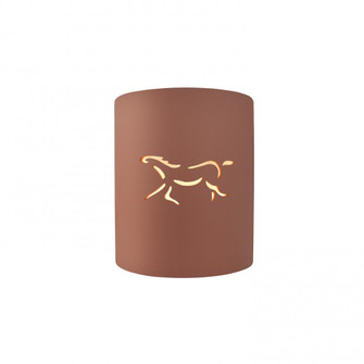 Sun Dagger Small LED Cylinder - Open Top & Bottom (254|CER-9010-CLAY-HRSE-LED1-1000)