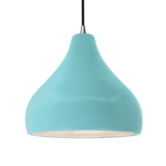 Large Droplet 1-Light Pendant (254|CER-6565-RFPL-NCKL-BKCD)