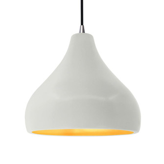Large Droplet LED Pendant (254|CER-6565-MTGD-NCKL-BKCD-LED1-700)