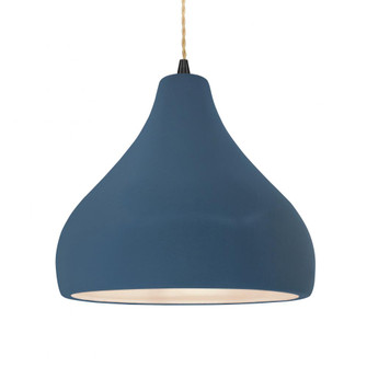 Large Droplet 1-Light Pendant (254|CER-6565-MDMT-MBLK-BEIG-TWST)
