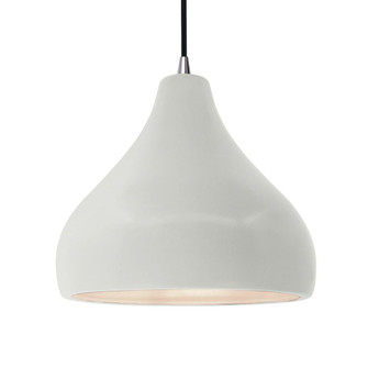 Large Droplet 1-Light Pendant (254|CER-6565-MAT-NCKL-BKCD)