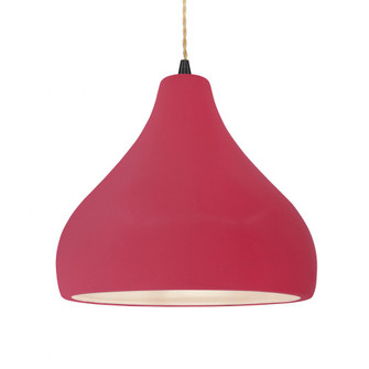 Large Droplet 1-Light Pendant (254|CER-6565-CRSE-MBLK-BEIG-TWST)