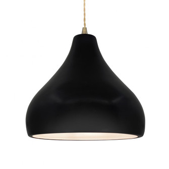 Large Droplet 1-Light Pendant (254|CER-6565-CRB-ABRS-BEIG-TWST)