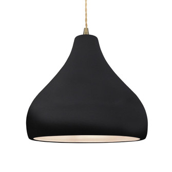 Large Droplet 1-Light Pendant (254|CER-6565-BKMT-ABRS-BEIG-TWST-LED1-700)