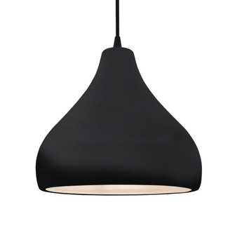 Large Droplet 1-Light Pendant (254|CER-6565-BKMT-MBLK-BKCD)