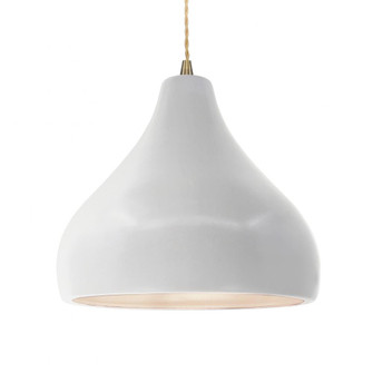 Large Droplet 1-Light Pendant (254|CER-6565-BIS-ABRS-BEIG-TWST)