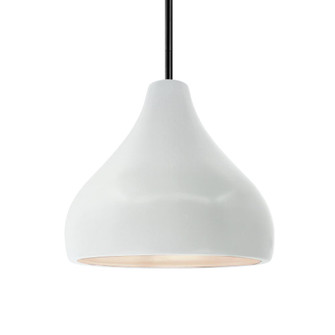 Medium Droplet 1-Light Pendant (254|CER-6563-WTWT-MBLK-RIGID-LED1-700)