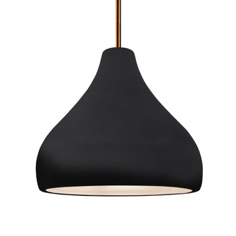 Medium Droplet 1-Light Pendant (254|CER-6563-WHT-NCKL-RIGID-LED1-700)