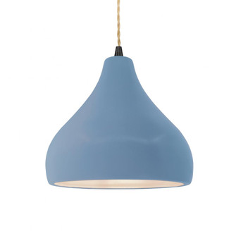 Medium Droplet 1-Light Pendant (254|CER-6563-SKBL-MBLK-BEIG-TWST)