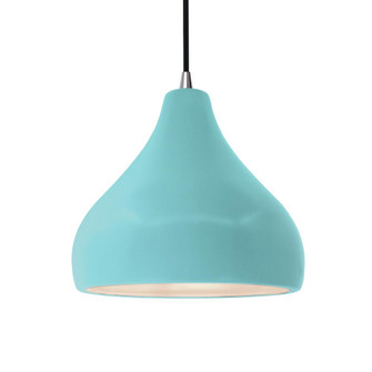 Medium Droplet LED Pendant (254|CER-6563-RFPL-NCKL-BKCD-LED1-700)