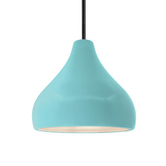 Medium Droplet 1-Light Pendant (254|CER-6563-RFPL-MBLK-RIGID)