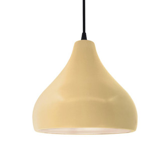 Medium Droplet LED Pendant (254|CER-6563-MYLW-MBLK-BKCD-LED1-700)