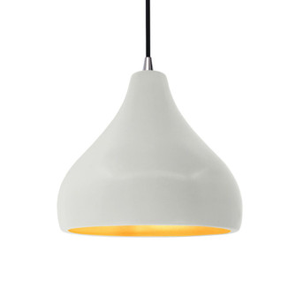 Medium Droplet LED Pendant (254|CER-6563-MTGD-NCKL-BKCD-LED1-700)