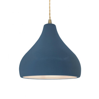 Medium Droplet 1-Light Pendant (254|CER-6563-MDMT-ABRS-BEIG-TWST)