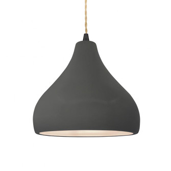 Medium Droplet 1-Light Pendant (254|CER-6563-GRY-MBLK-BEIG-TWST)