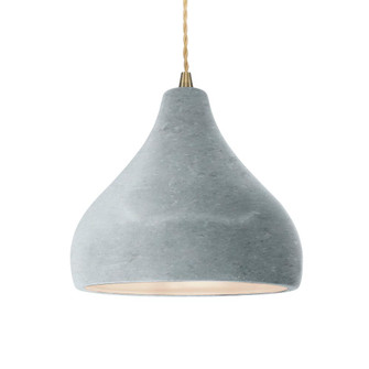 Medium Droplet 1-Light Pendant (254|CER-6563-CONC-ABRS-BEIG-TWST-LED1-700)
