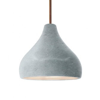 Medium Droplet 1-Light Pendant (254|CER-6563-CONC-ABRS-RIGID)